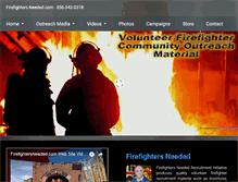 Tablet Screenshot of firefightersneeded.com